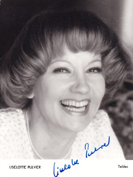 Autogramm Schauspieler | Liselotte PULVER | 1980er (Portrait SW Rüdel) Teldec