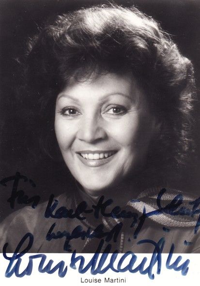 Autogramm Schauspieler | Louise MARTINI | 1970er (Portrait SW Rüdel) Pirker
