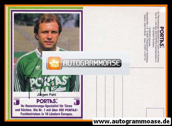 Autogramm Fussball | Eintracht Frankfurt | 1984 | Jürgen PAHL
