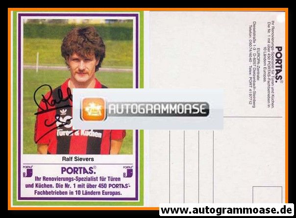 Autogramm Fussball | Eintracht Frankfurt | 1984 | Ralf SIEVERS