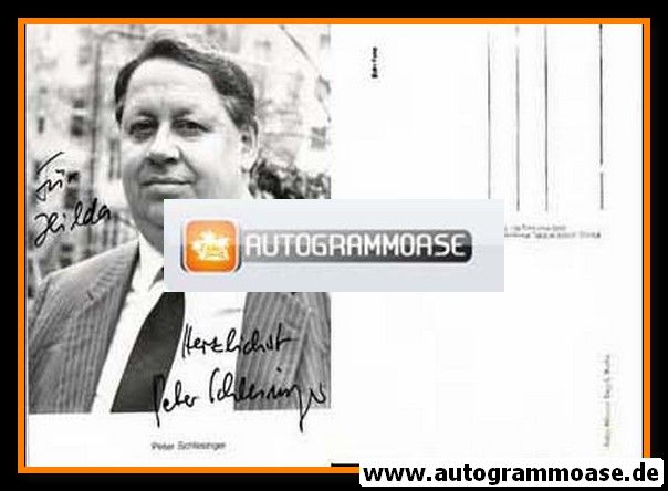 Autogramm Schauspieler | Peter SCHLESINGER | 1980er (Portrait SW Rüdel) Engel