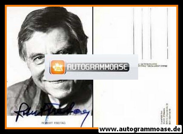 Autogramm Schauspieler | Robert FREITAG | 1980er (Portrait SW Rüdel) Zemann