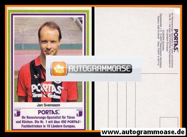 Autogramm Fussball | Eintracht Frankfurt | 1984 | Jan SVENSSON