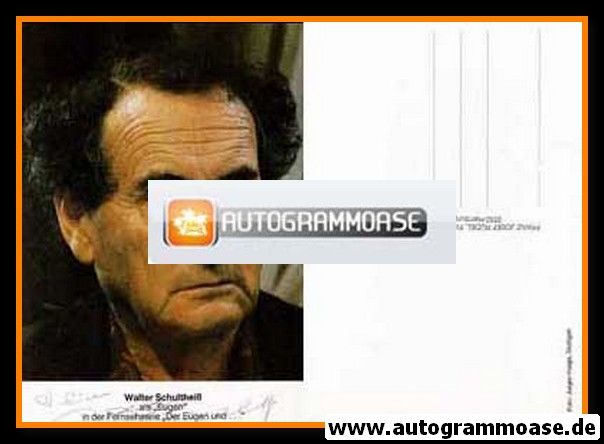 Autogramm Schauspieler | Walter SCHULTHEISS | 1980er "Eugen" (Rüdel)