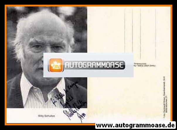 Autogramm Schauspieler | Willy SCHULTES | 1980er (Portrait SW Rüdel)