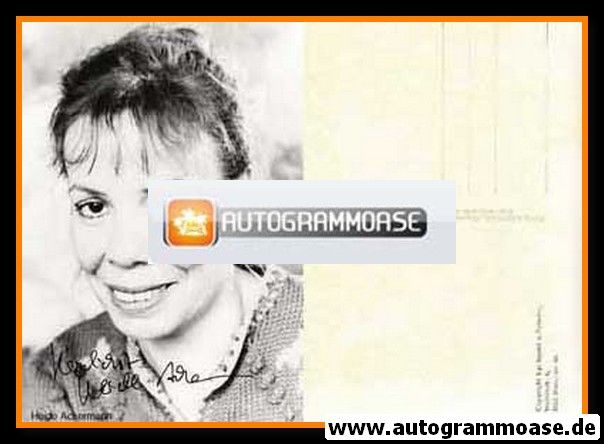 Autogramm Schauspieler | Heide ACKERMANN | 1980er (Portrait SW Rüdel) Paleske