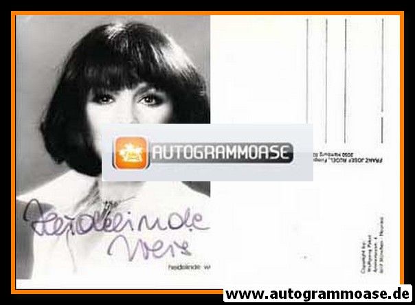 Autogramm Schauspieler | Heidelinde WEIS | 1980er (Portrait SW Rüdel) Pirker