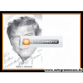 Autogramm Schauspieler | Hans VON BORSODY | 1980er (Portrait SW)