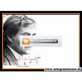 Autogramm Schauspieler | Harald LEIPNITZ | 1980er (Portrait SW) _