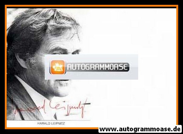 Autogramm Schauspieler | Harald LEIPNITZ | 1980er (Portrait SW) _