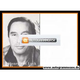 Autogramm Schauspieler | Henry VAN LYCK | 1980er (Portrait SW)