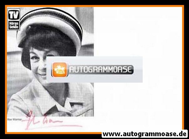 Autogramm Schauspieler | Ilse WERNER | 1960er (Portrait SW) TV Hören+Sehen