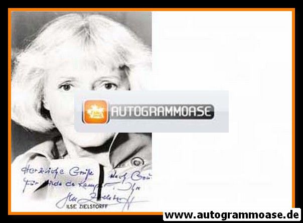 Autogramm Schauspieler | Ilse ZIELSTORFF | 1980er Foto (Portrait SW)