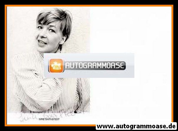 Autogramm Schauspieler | Imke BARNSTEDT | 1980er (Portrait SW)