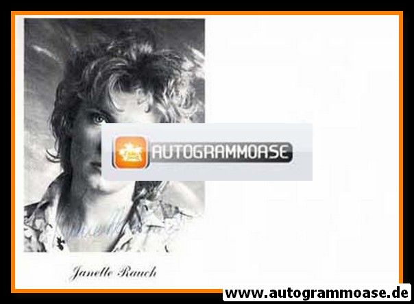 Autogramm Schauspieler | Janette RAUCH | 1980er (Portrait SW)