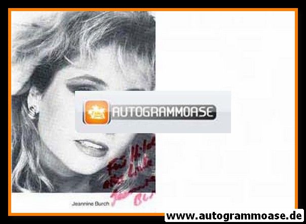 Autogramm Schauspieler | Jeannine BURCH | 1980er (Portrait SW)