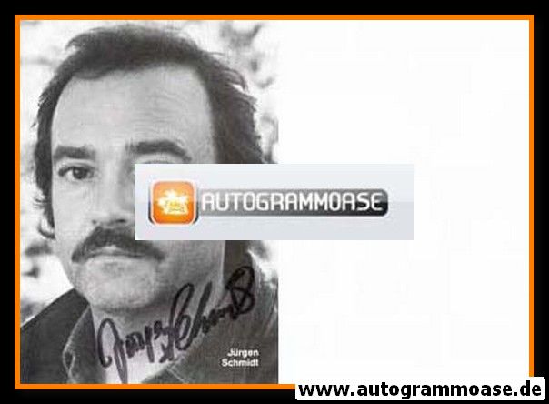 Autogramm Schauspieler | Jürgen SCHMIDT | 1980er (Portrait SW) 2