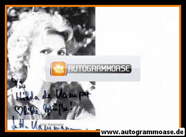 Autogramm Schauspieler | Jutta KAMMANN | 1980er (Portrait SW)