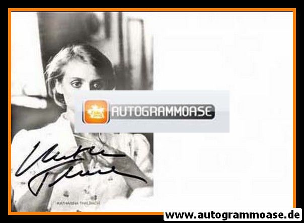 Autogramm Schauspieler | Katharina THALBACH | 1980er (Portrait SW) 2