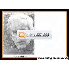 Autogramm Schauspieler | Klaus BARNER | 1980er (Portrait SW)