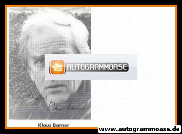 Autogramm Schauspieler | Klaus BARNER | 1980er (Portrait SW)