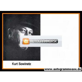 Autogramm Schauspieler | Kurt SOWINETZ | 1980er (Portrait SW)