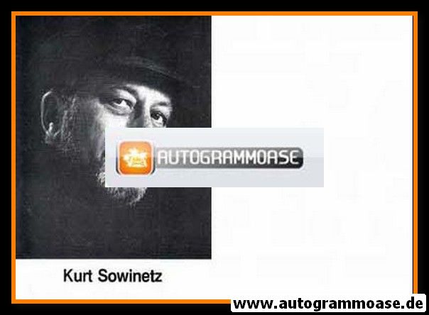 Autogramm Schauspieler | Kurt SOWINETZ | 1980er (Portrait SW)