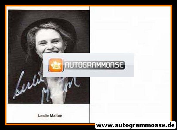 Autogramm Schauspieler | Leslie MALTON | 1980er (Portrait SW) Räse
