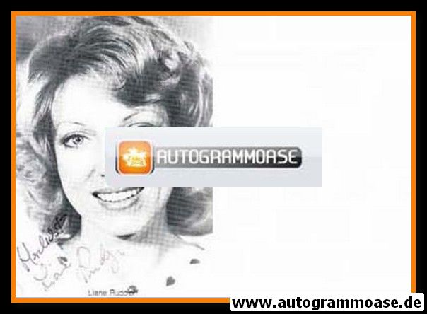 Autogramm Schauspieler | Liane RUDOLPH | 1980er (Portrait SW)