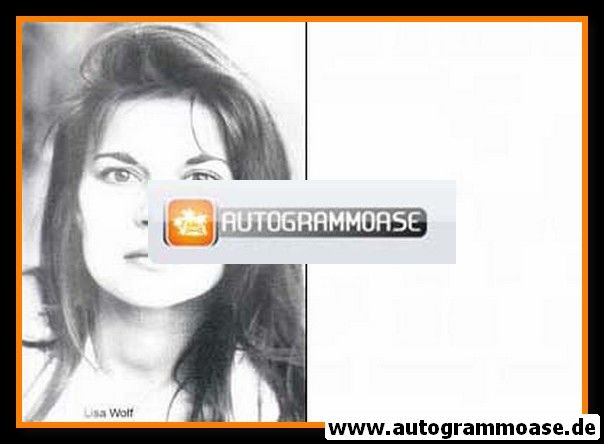 Autogramm Schauspieler | Lisa WOLF | 1990er (Portrait SW)
