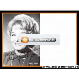 Autogramm Schauspieler | Mady RAHL | 1980er (Portrait SW)