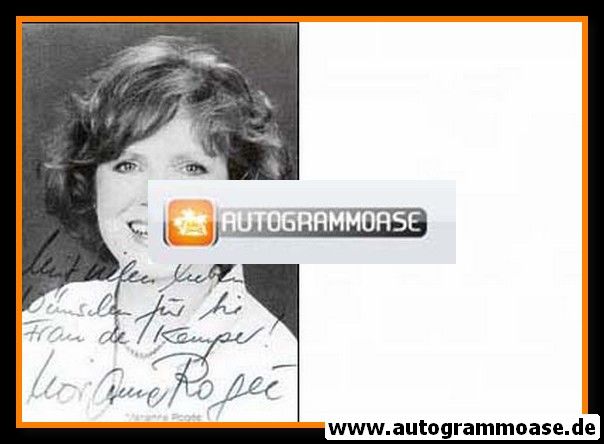Autogramm Schauspieler | Marianne ROGEE | 1980er (Portrait SW)