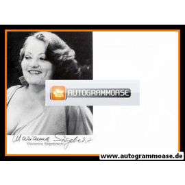 Autogramm Schauspieler | Marianne SÄGEBRECHT | 1980er (Portrait SW)