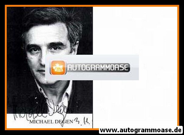 Autogramm Schauspieler | Michael DEGEN | 1980er (Portrait SW)