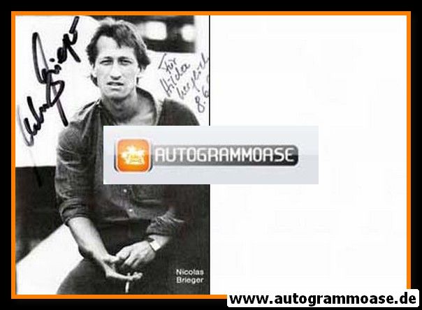 Autogramm Schauspieler | Nicolas BRIEGER | 1980er (Portrait SW)