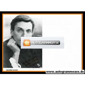 Autogramm Schauspieler | Oliver LENTZ | 1980er (Portrait SW + Brief)