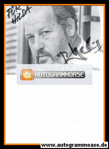Autogramm Schauspieler | Peter BERLING | 1980er (Portrait SW)