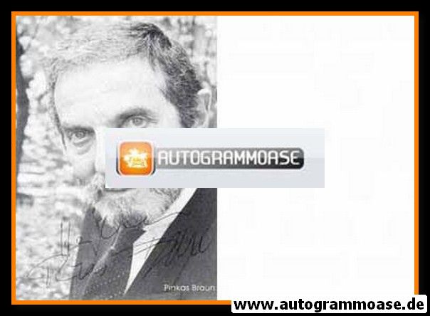 Autogramm Schauspieler | Pinkas BRAUN | 1980er (Portrait SW) 1