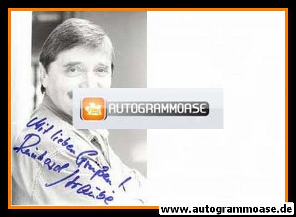 Autogramm Schauspieler | Reinhard STRAUBE | 1980er (Portrait SW)
