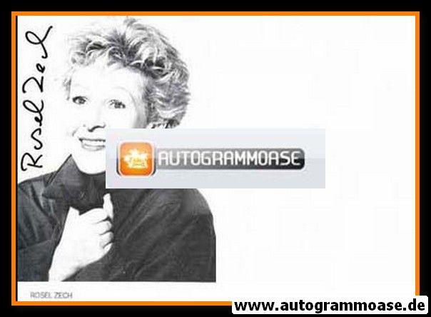 Autogramm Schauspieler | Rosel ZECH | 1980er (Portrait SW) 1