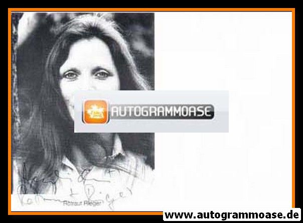 Autogramm Schauspieler | Rotraut RIEGER | 1980er (Portrait SW)