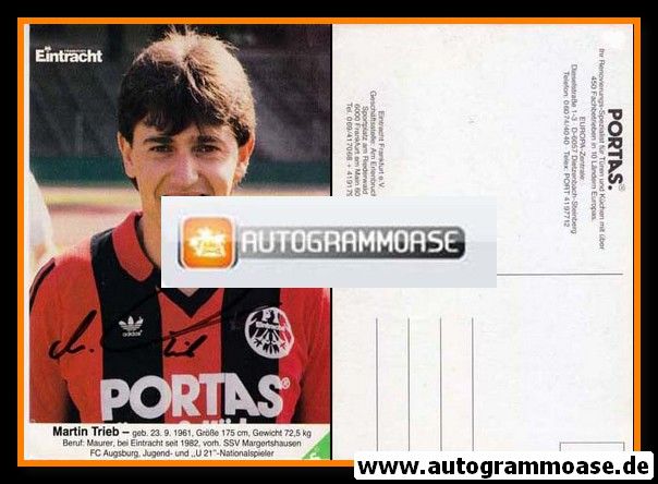 Autogramm Fussball | Eintracht Frankfurt | 1985 | Martin TRIEB