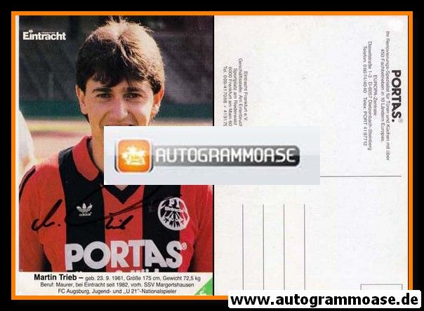 Autogramm Fussball | Eintracht Frankfurt | 1985 | Martin TRIEB