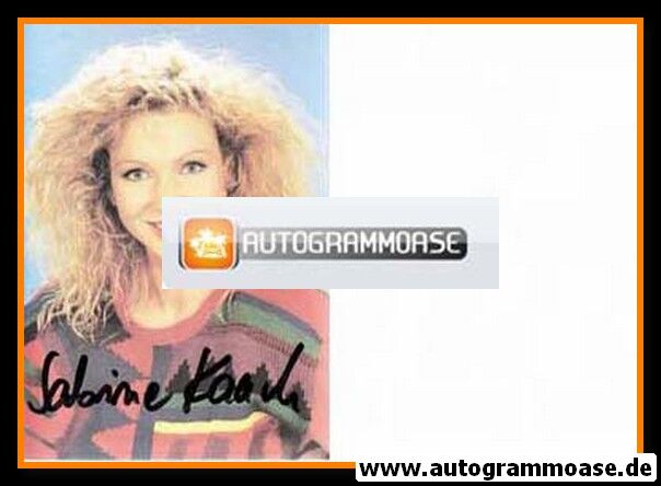 Autogramm Schauspieler | Sabine KAACK | 1980er (Portrait Color) 1