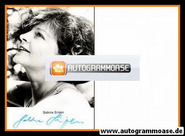 Autogramm Schauspieler | Sabine SINJEN | 1980er (Portrait SW) 1
