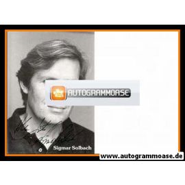 Autogramm Schauspieler | Sigmar SOLBACH | 1990er (Portrait SW)