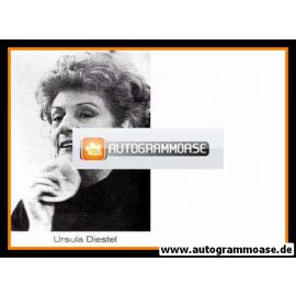 Autogramm Schauspieler | Ursula DIESTEL | 1980er (Portrait SW)