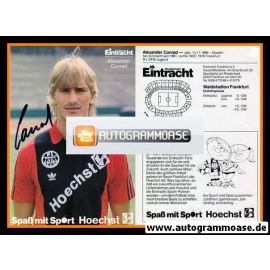 Autogramm Fussball | Eintracht Frankfurt | 1986 | Alexander CONRAD