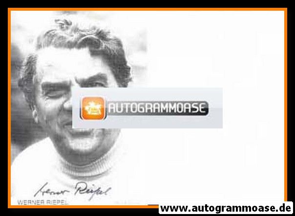 Autogramm Schauspieler | Werner RIEPEL | 1980er (Portrait SW)