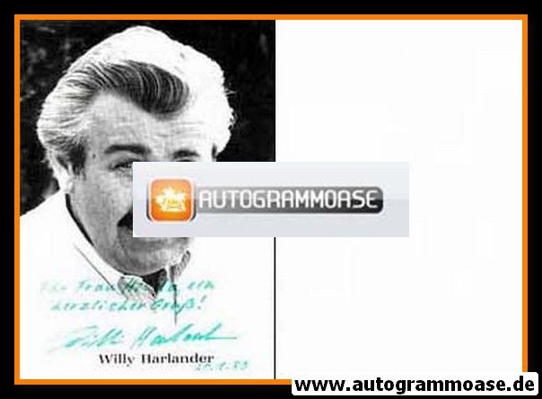 Autogramm Schauspieler | Willy HARLANDER | 1980er (Portrait SW) 1
